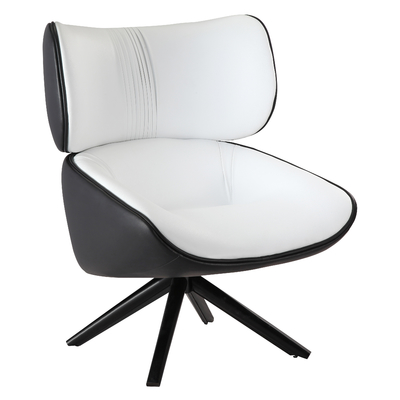 Modern Design Comfortable Living Room Tabano Armchair Swivel Chair in Leather