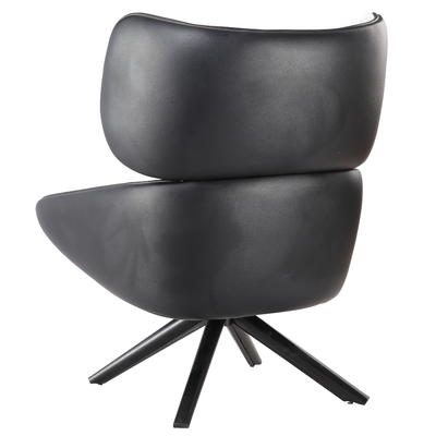 Modern Design Comfortable Living Room Tabano Armchair Swivel Chair in Leather