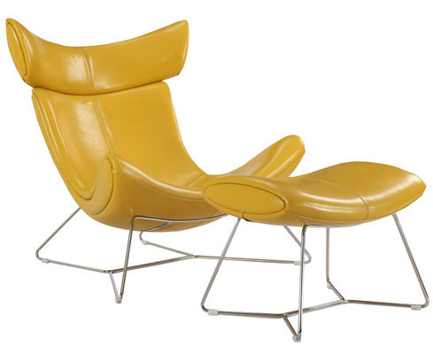 Poltrona traseira alta de Eames Daw da réplica, cadeiras ocasionais da réplica de couro